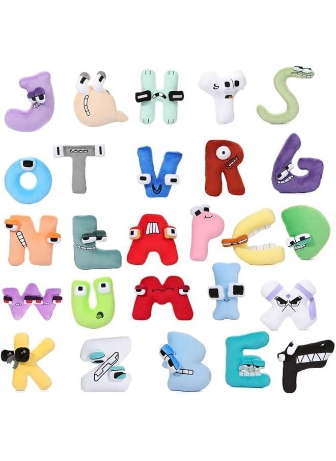 Alphabet Lore Plush Toys Alphabet Lore Plushies Alphabet Lore Stuffed Figure Dolls Funny Plush Toy for Fans Gift (A-Z 26 PCS)