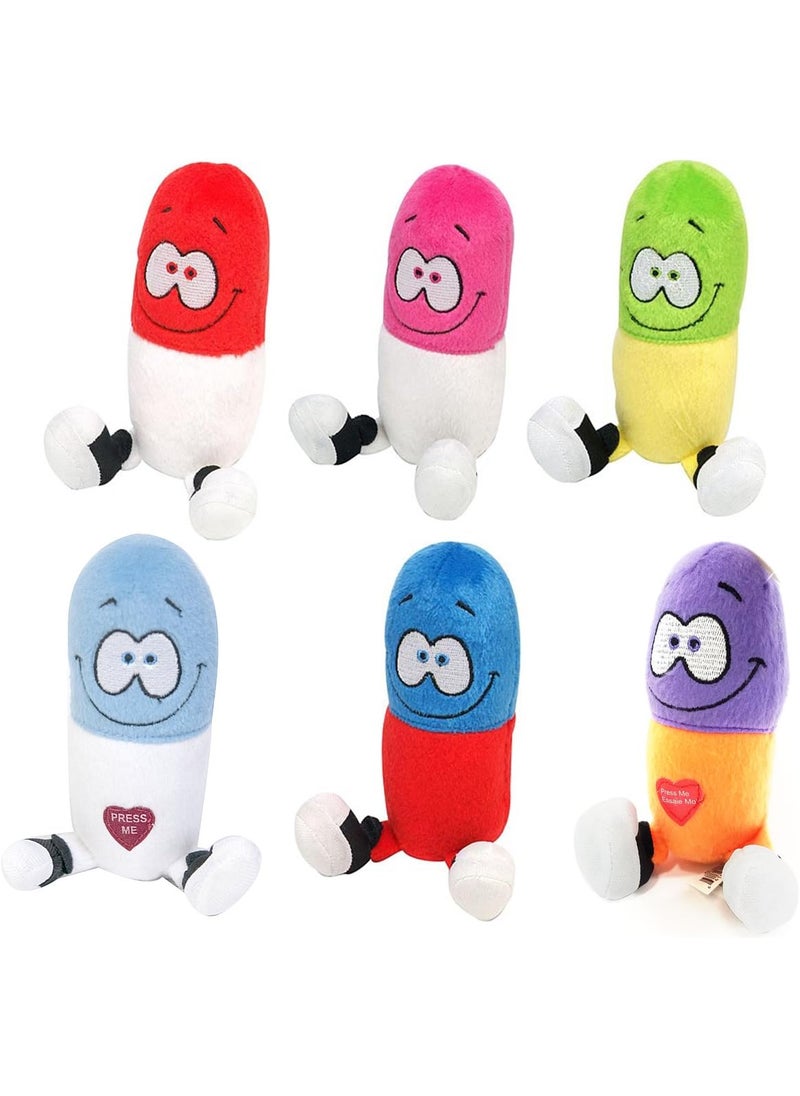 Just For Laughs Happy Pill Giggling Plush 6-Pack