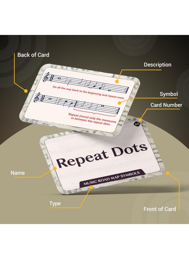 Briston Intermediate Musicians 70 Flashcards - On a Different Note, Alto & Tenor Clefs, Dynamic Symbols, Tempo & Time - Teacher or Home Music Study Art Students Learning Band Flash Cards