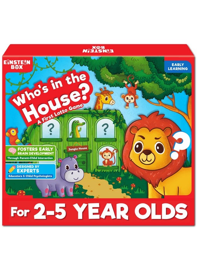 Einstein Box Who's in The House Game for Kids 2-5 Years Old | Toys & Gifts for Boys & Girls Ages 2-5 Years| Kids Games | Birthday Gift for Kids Ages 2,3,4,5 Years | Learning & Education Toys|