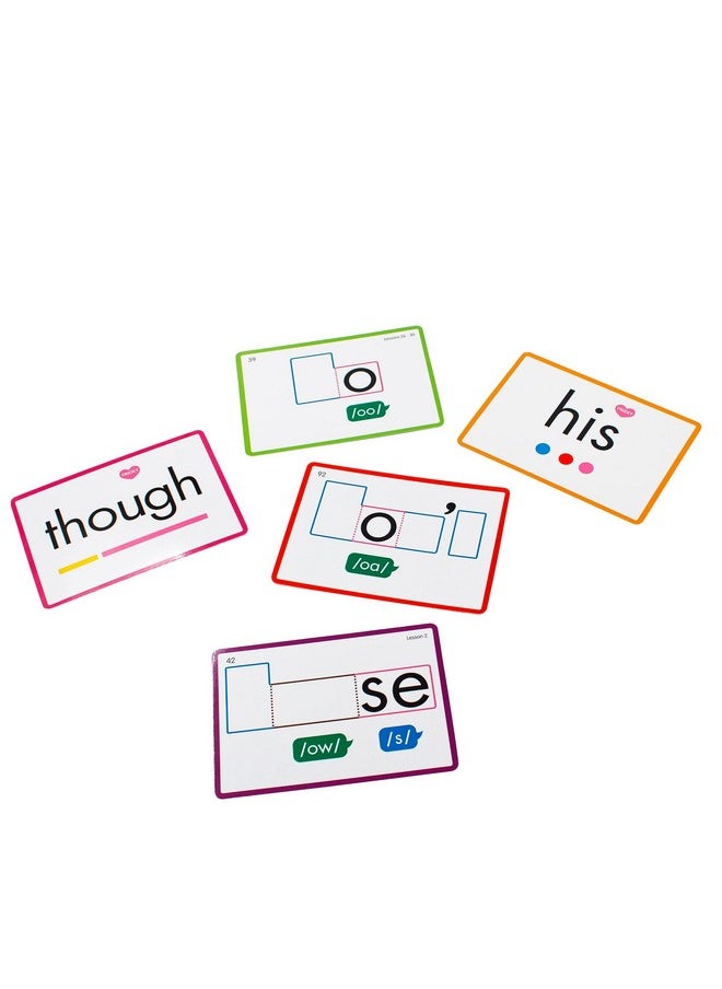 Junior Learning: Rainbow Phonics - Heart Words - 93 Word Cards, Flash Cards Use Visual Clues to Learn Core Words, Level Based Cards, Kids Ages 4+