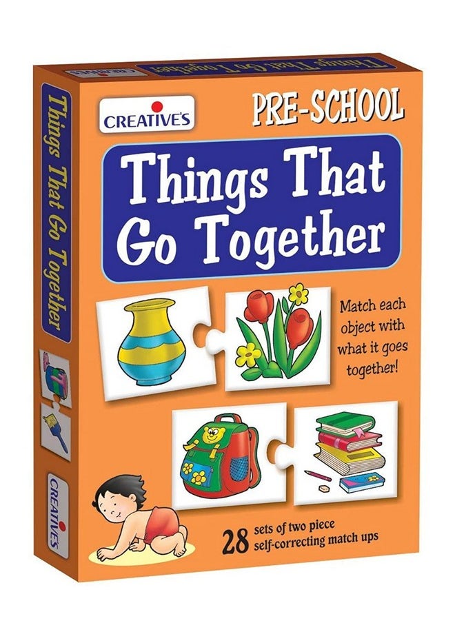 Creative's Things That Go Together | Pre-School Learning Puzzles | Educational Puzzles for Kids | Early Learning Puzzles | Eye-Hand Coordination | Ages 3 & Up