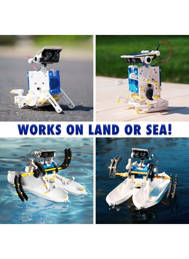 Teach Tech SolarBot.14, Transforming Solar Robot Kit, STEM Learning Toys for Kids 10+