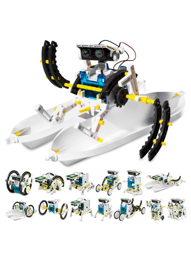Teach Tech SolarBot.14, Transforming Solar Robot Kit, STEM Learning Toys for Kids 10+