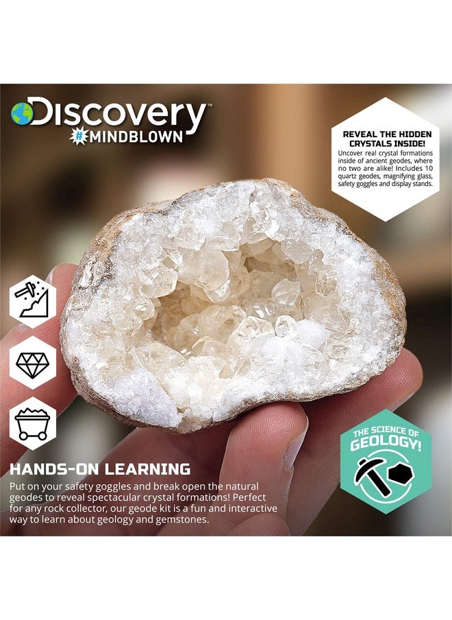 Discovery Kids Toy Mystery Crystals Geode Excavation Kit 14pc