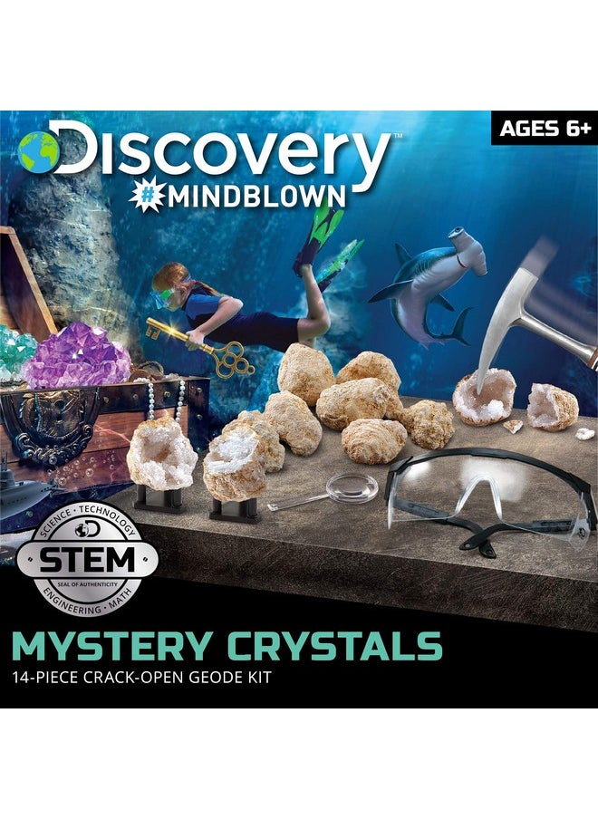 Discovery Kids Toy Mystery Crystals Geode Excavation Kit 14pc