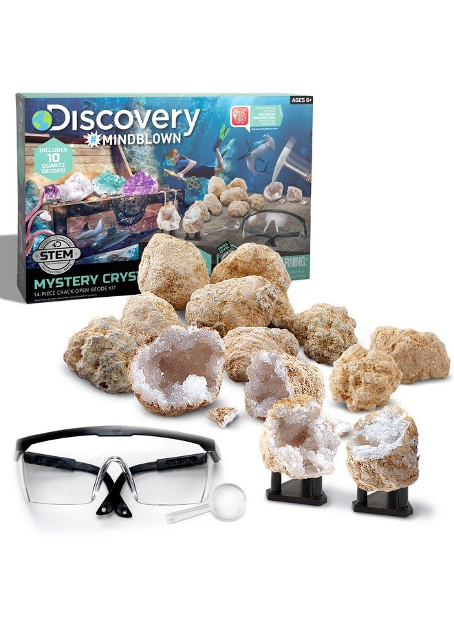 Discovery Kids Toy Mystery Crystals Geode Excavation Kit 14pc