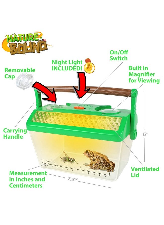 Nature Bound Bug Catcher Critter Barn Habitat for Indoor/Outdoor Insect Collecting with Light Kit, White