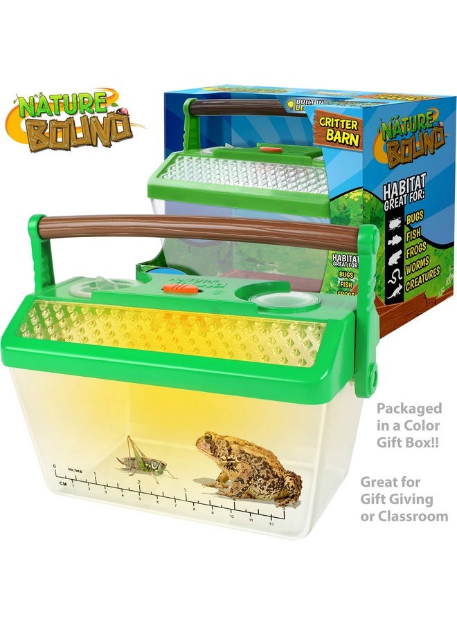 Nature Bound Bug Catcher Critter Barn Habitat for Indoor/Outdoor Insect Collecting with Light Kit, White