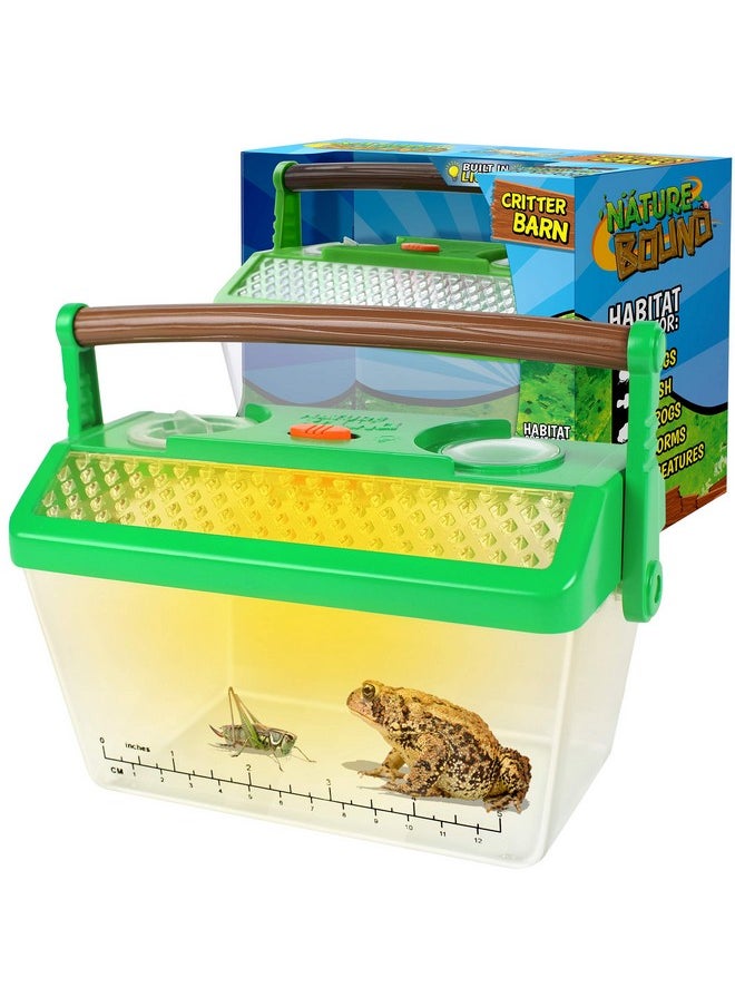 Nature Bound Bug Catcher Critter Barn Habitat for Indoor/Outdoor Insect Collecting with Light Kit, White