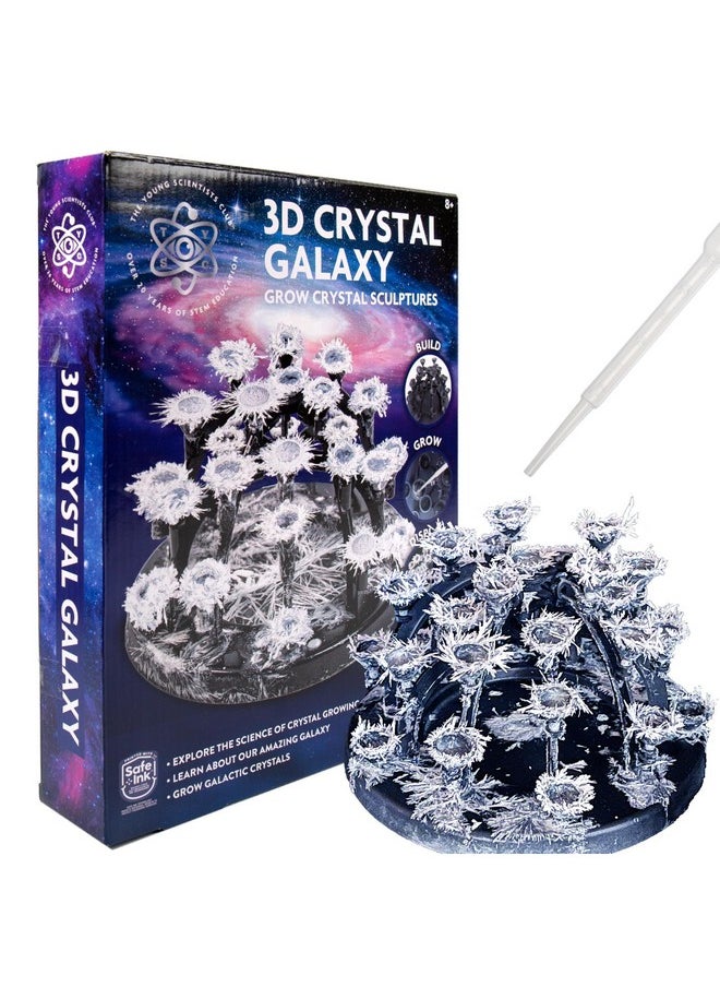 The Young Scientists Club 3D Crystal Galaxy, Grow Crystal Sculptures, Crystal Growing Kit for Kids Science Experiments Gifts for Boys & Girls, STEM Kits for Kids, STEM Toys, 8 Year Old Boy Gift