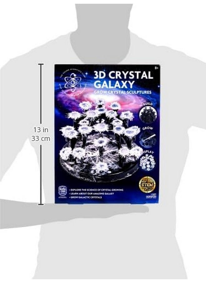 The Young Scientists Club 3D Crystal Galaxy, Grow Crystal Sculptures, Crystal Growing Kit for Kids Science Experiments Gifts for Boys & Girls, STEM Kits for Kids, STEM Toys, 8 Year Old Boy Gift