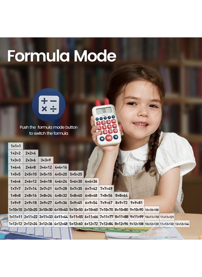 beiens Learning Toys for 4+ Year olds, Math Games, Educational Toys for Addition, Subtraction, Division and Multiplication Game, Electronic Math Flash Cards