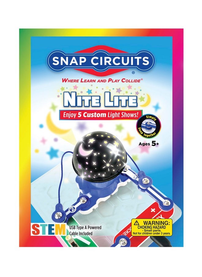 Night Light for Kids | Includes 5 Light Shows | Ages 5+ | Rotating Night Light Projector