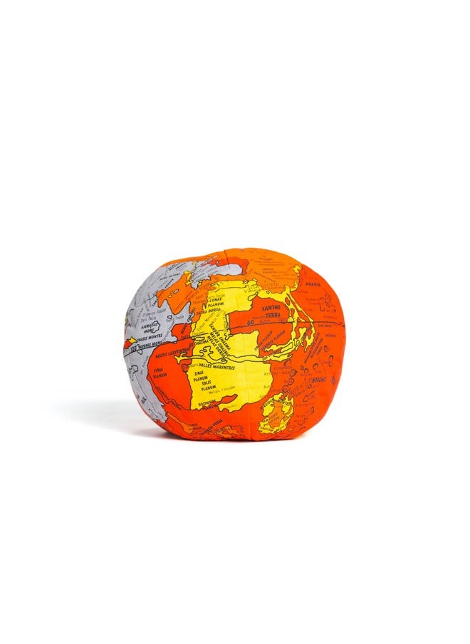 Hugg-A-Mars- The Original Soft & Huggable Red Planet. 400 Places Labeled, for All Ages Too. Kids Teens Adults,Teachers and Parents, Educational Toy