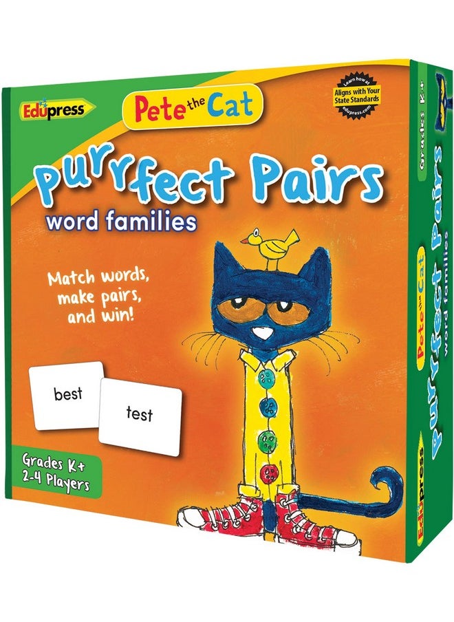 Edupress Pete The Cat Purrfect Pairs Game: Word Families (EP-3532), EP63532