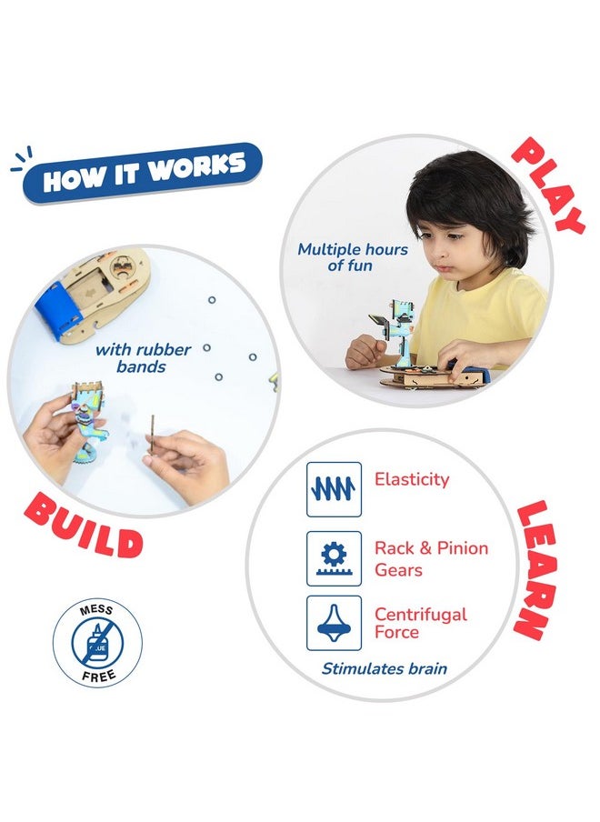 Smartivity Fighting Robots I 2 Player Fun Battle Game Toy Kids 6-14 Years Old I Birthday Gifts Boys & Girls I Diy Stem Educational Science Toy Kids 6,7,8,9,10,11,12,13,14 Years - Multicolor