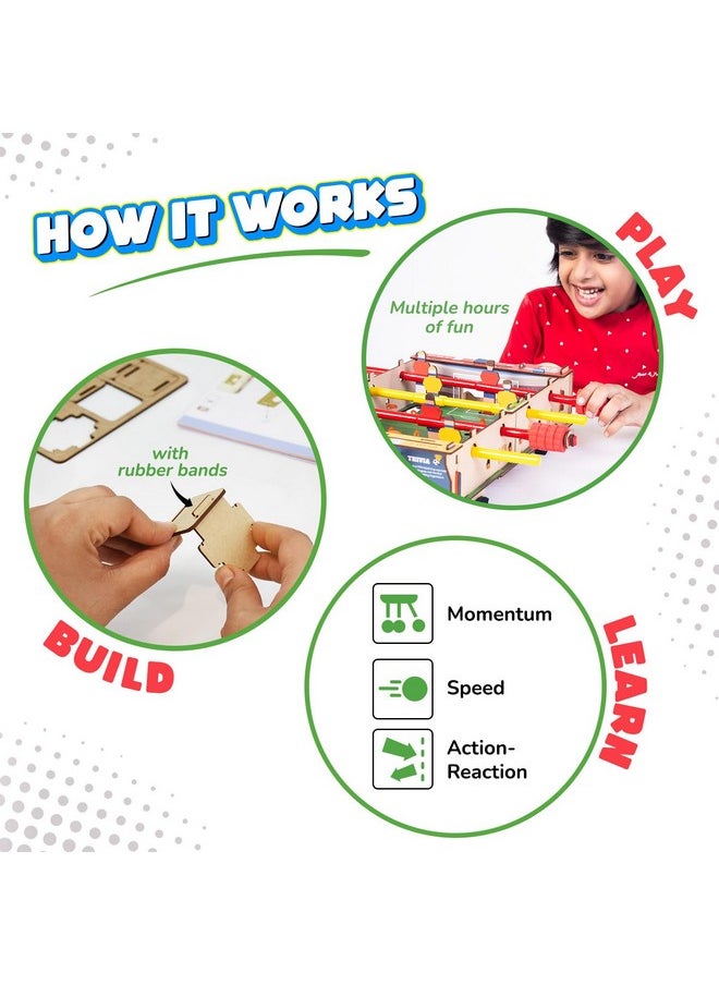 Smartivity DIY Foosball Table for Kids Ages 6-7-8-9-10-11-12 Years I Indoor Scoccer Game | Birthday Gifts for Boys & Girls | STEM Science Toy for Kids Age 6-12 Years Old