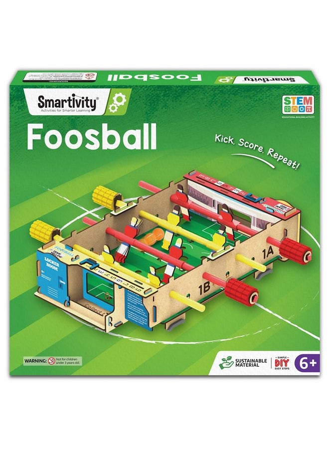 Smartivity DIY Foosball Table for Kids Ages 6-7-8-9-10-11-12 Years I Indoor Scoccer Game | Birthday Gifts for Boys & Girls | STEM Science Toy for Kids Age 6-12 Years Old