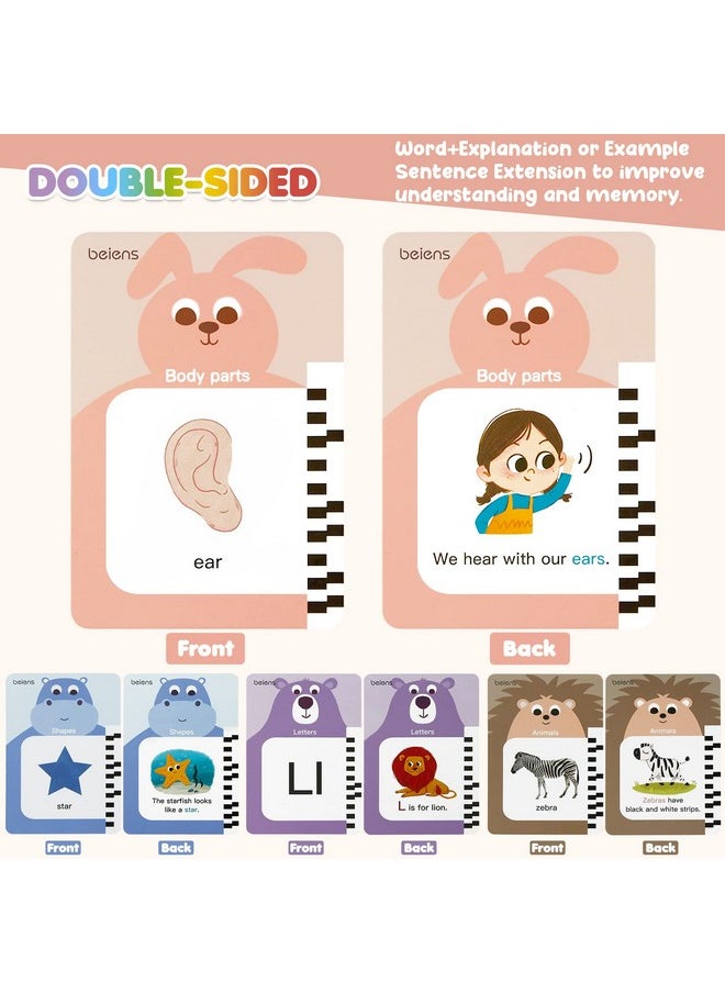 beiens Toddler Toys - Talking Flash Cards for Toddlers 2 3 4 5 6 Year Old with 240 Sight Words - Speech Therapy Autism Sensory Toys for Autistic Children - ABC Learning Educational Montessori Toys