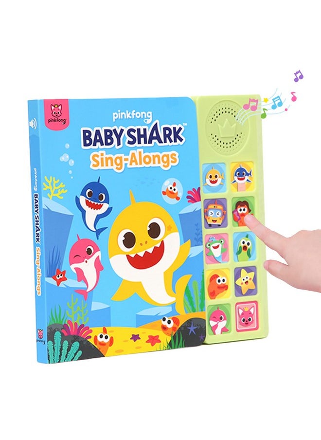 Baby Shark Sing-Alongs 10 Button Sound Book | Baby Shark Toys | Learning & Education Toys | Interactive Baby Books for Toddlers 1-3 | Gifts for Boys & Girls