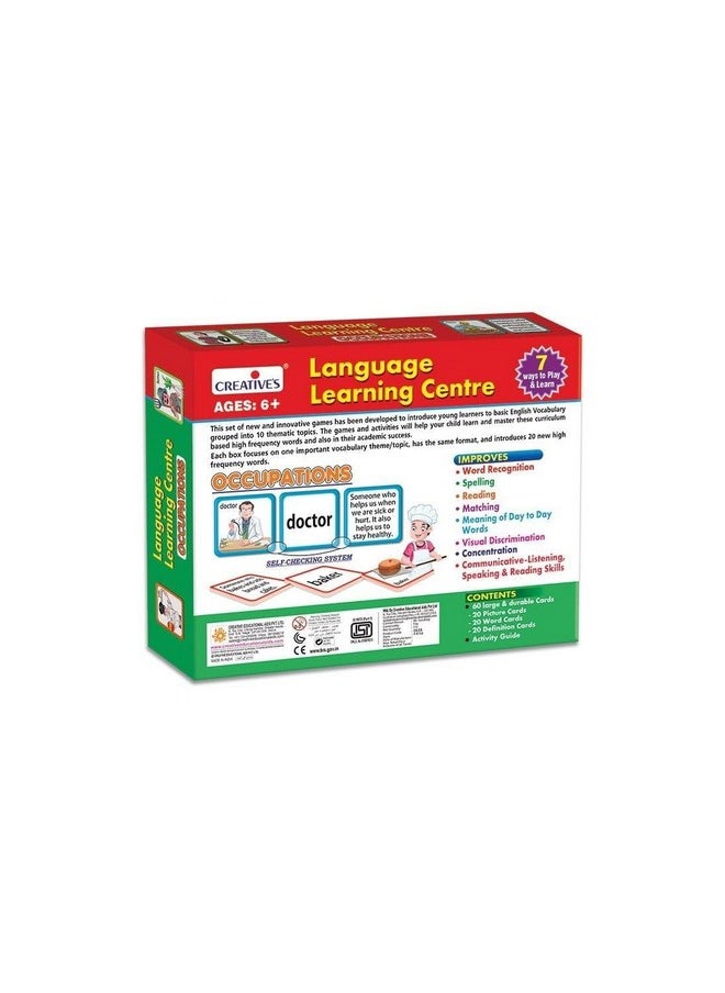 Creative's Language Learning Center- Occupation | Learning Game | Home & School Learning Pack | Educational Game for Kids | 7 Ways to Play & Learn | Ages 6 & up Children