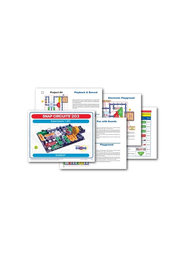 Snap Circuits 203 Electronics Exploration Kit | Over 200 STEM Projects | Full Color Project Manual | 42 Snap Modules | Unlimited Fun