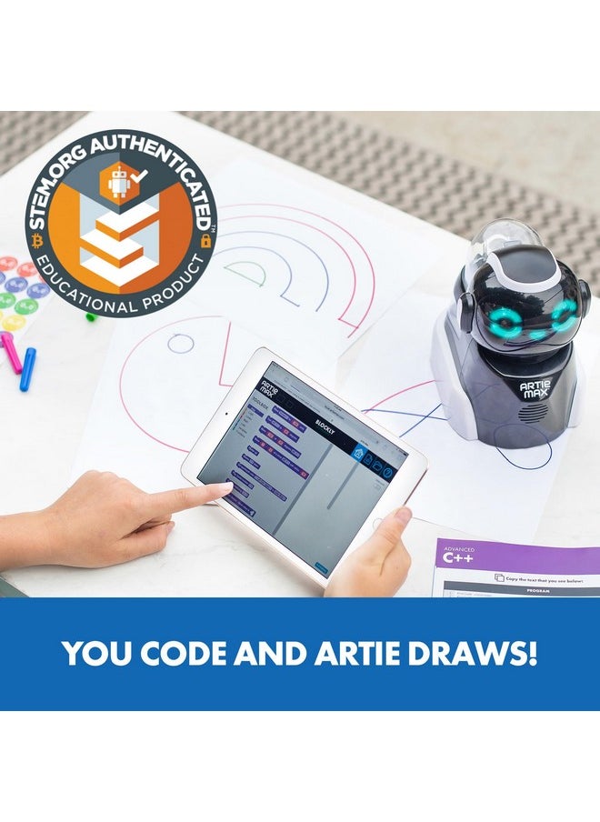 Educational Insights Artie Max the Coding & Drawing Robot, STEM Toy, Gift for Boys & Girls, Ages 8+
