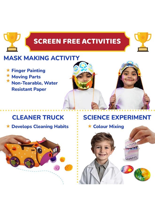 Smartivity Little Sparks Pre-School Learning Kit For Kids Age 4,5,6 Years Old, Gift Toy For Boys & Girls 4,5,6 Years Old, Educational Toys/Curriculum Based Activity Kit, Fun Birthday Gift