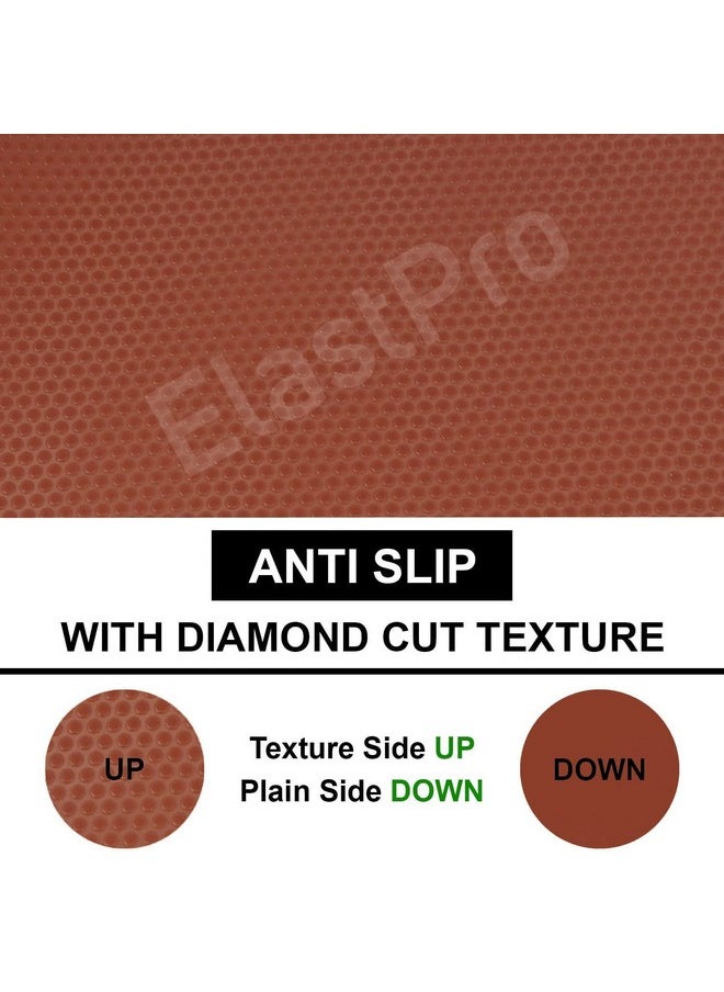 ElastPro Ethylene Vinyl Acetate(50 Cm X 5 M)Brown Anti-Slip EVA Mat For Fridge,Kitchen Drawer,Solid Shelf Liner(Rounddots Texture Brown)