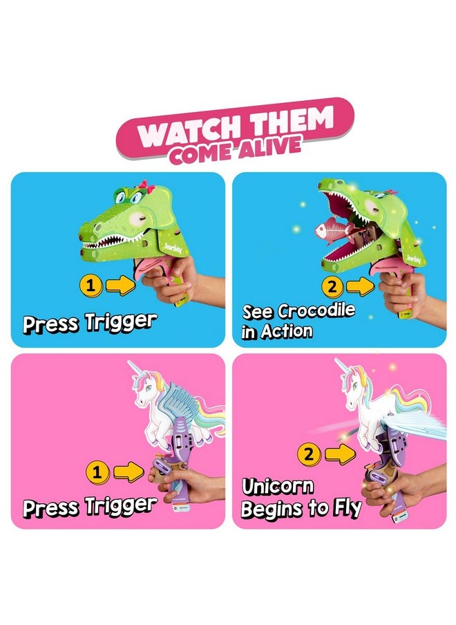 Smartivity 2in1 Animals I Magical Unicorn & Cute Crocodile I Toys for Kids 6-12 Years Old | Birthday Gifts for Boys & Girls| DIY Science Toy for Kids 6,7,8,9,10,11,12 I STEM Educational Game