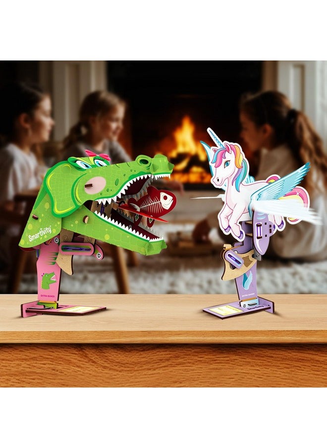 Smartivity 2in1 Animals I Magical Unicorn & Cute Crocodile I Toys for Kids 6-12 Years Old | Birthday Gifts for Boys & Girls| DIY Science Toy for Kids 6,7,8,9,10,11,12 I STEM Educational Game