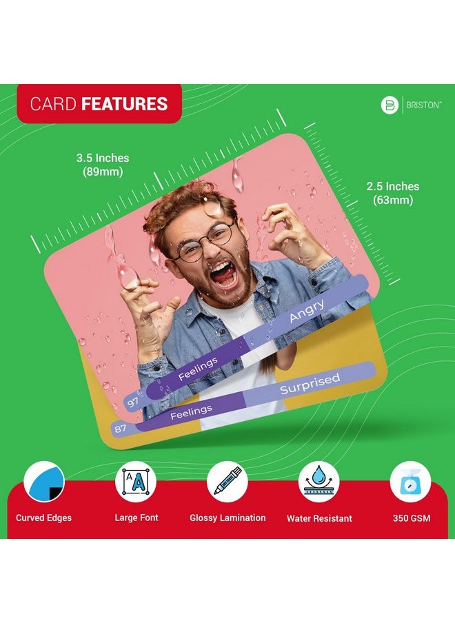 Italian Vocabulary 300 Flash Cards - Beginner Vocab with Pictures - Memory & Sight Words - Educational Language Learning - Game Like Play - Kids, Grade School, Classroom, Homeschool - Briston Brand