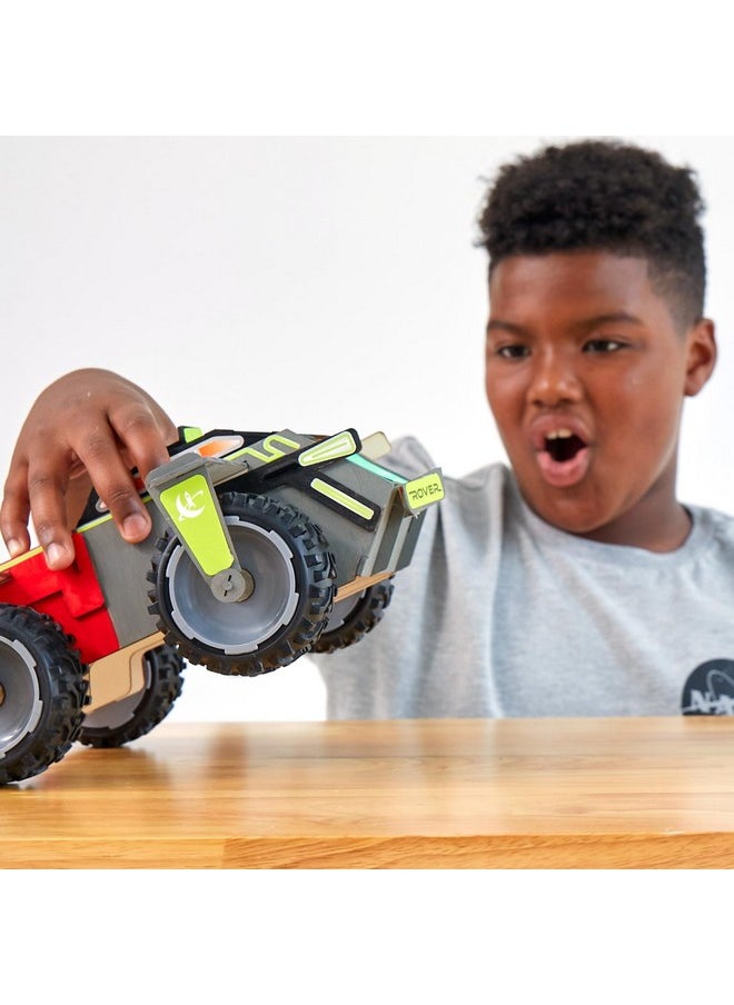 The Young Scientists Club Lunar Rover, Custom Build & Paint Models of NASA Space Explorers, Wooden 3D Puzzle, Science Kit, STEAM Craft Kits for Kids, Space Toys for Kids 8-10