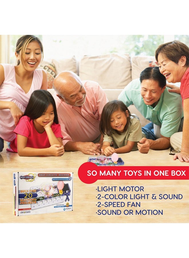 Snap Circuits Beginner, Electronics Exploration Kit, Stem Kit for Ages 5-9 (SCB-20)