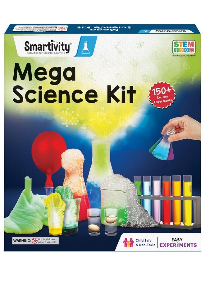 Smartivity Mega Science Kit 150+ Science Experiment Kit for Kids 6 to 14 Years Old | Birthday Gifts for Boys & Girls | STEM Educational Toy for Kids 6,7,8,9,10,11,12,13,14 Years Old Kids