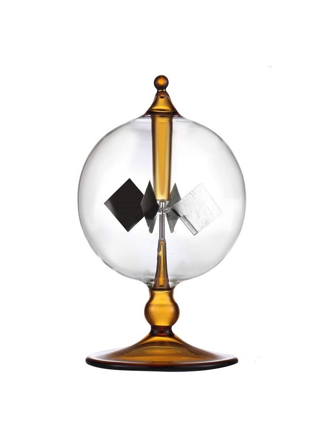 DORAMI Orange Solar Power Radiometer Crookes Solar Energy Spinning Vanes windmill Gift Home Desk Decoration