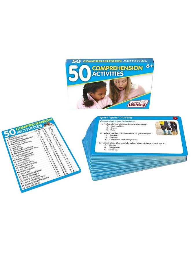 Junior Learning JL355 50 Comprehension Activities, Multi, Medium