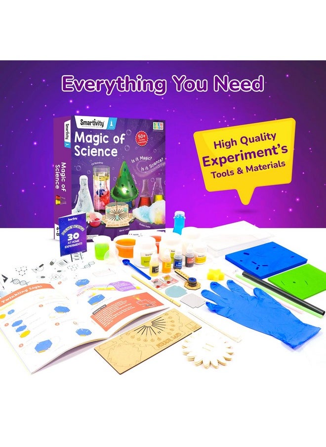 Smartivity Magic Science Kit for Kids Ages 4-6-8 Years | Birthday Gifts for Boys & Girls | 50+ Amazing Science Experiments I Educational Toy for Kids Age 4,5,6,7,8 Year Old