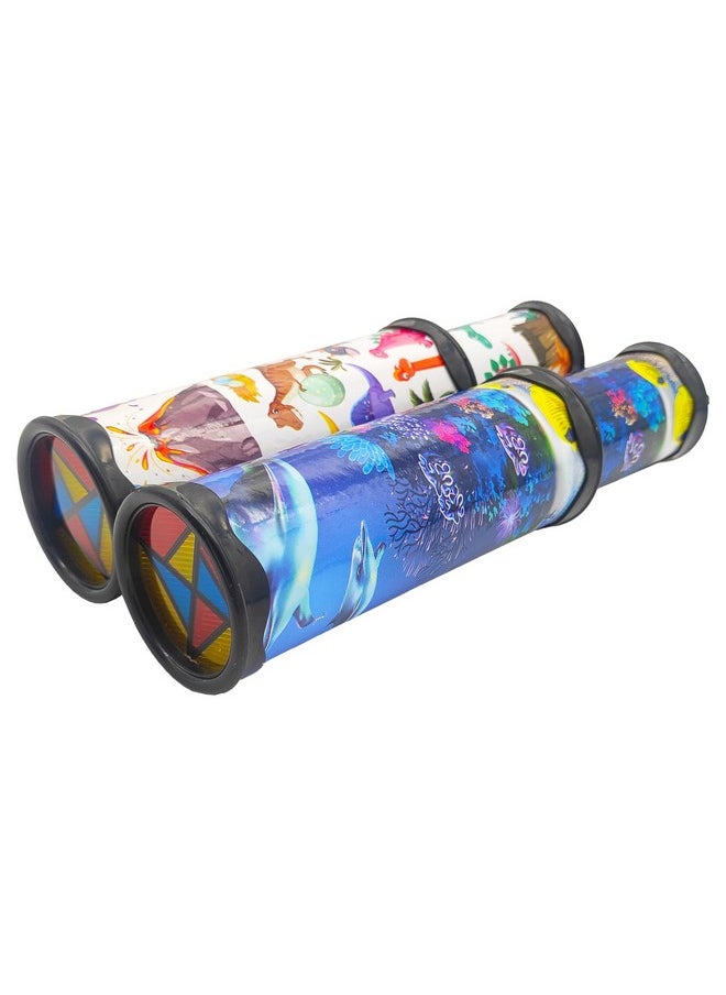 VGRASSP Classic Telescopic Kaleidoscope Toy for Kids - Magical Rotation for Viewing Colorful and Beautiful Patterns - Birthday Return Gift - Color and Design As Per Stock (Pack of 2)
