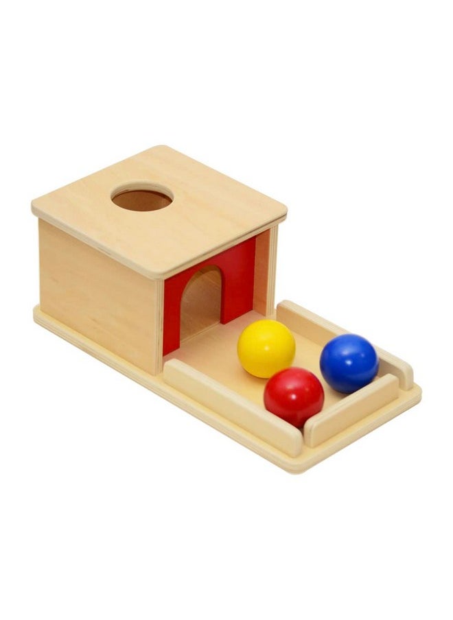 Elite Montessori Object Permanence Box with Tray Three Color Balls