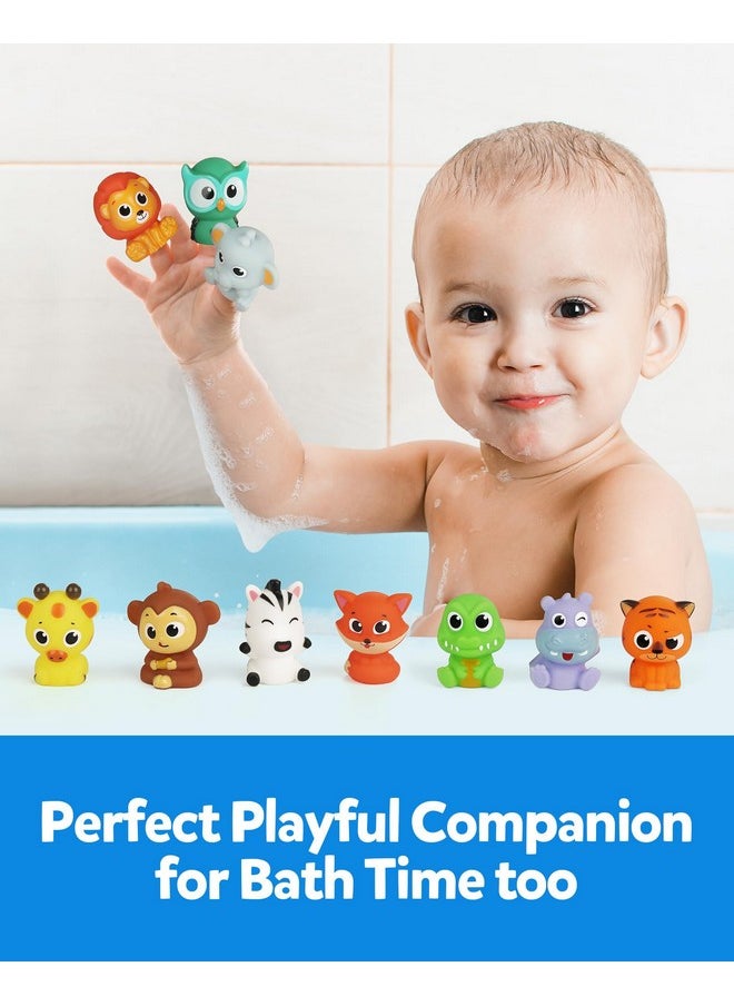 Coogam Fine Motor Skill Toys for Toddlers, 10pcs Surprise Animals Finger Puppets Treasure with Number Locks, Matching Color Sorting Pirate Hunt Game, Learning Montessori Gift for 3 4 5 Year Old