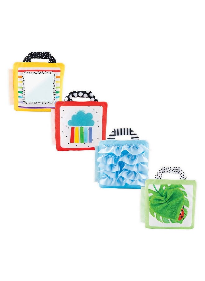 Sassy Reversible Soft Sensory Activity Panels, 4Count, Ages 0+ Months