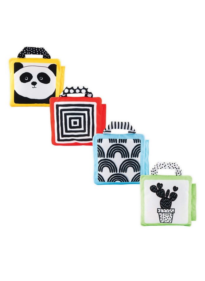 Sassy Reversible Soft Sensory Activity Panels, 4Count, Ages 0+ Months