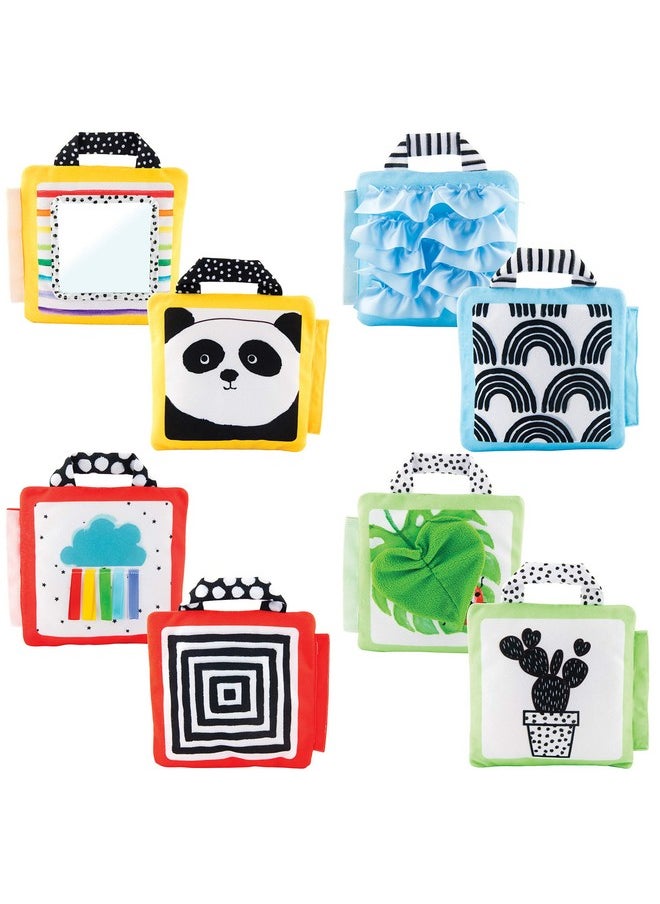 Sassy Reversible Soft Sensory Activity Panels, 4Count, Ages 0+ Months