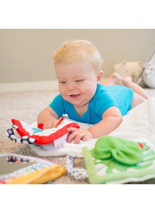 Sassy Reversible Soft Sensory Activity Panels, 4Count, Ages 0+ Months