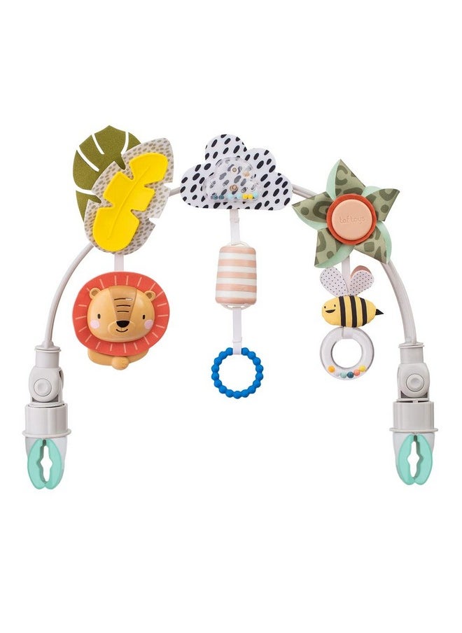 Taf Toys Savannah Adventures Arch | Activity Arch with Fascinating Toys, Stimulates Baby’s Senses & Motor Skills Development | Newborn Toys & Baby Toys 3-6 Months | Use on Strollers, Bassinets, Crib