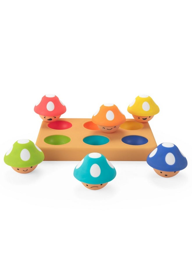 Sassy Mischievous Matching Mushrooms, Sorting Board, Social Emotional Learning Toy, STEM, 12+ Months