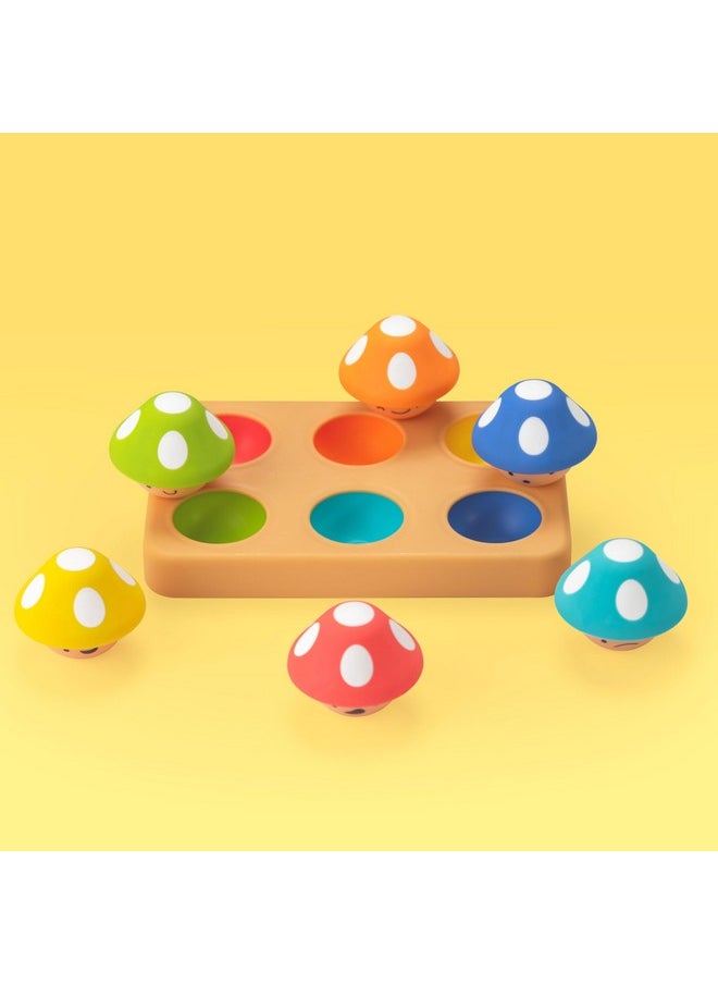 Sassy Mischievous Matching Mushrooms, Sorting Board, Social Emotional Learning Toy, STEM, 12+ Months