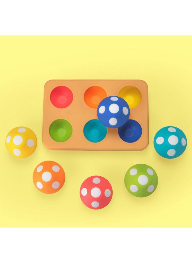Sassy Mischievous Matching Mushrooms, Sorting Board, Social Emotional Learning Toy, STEM, 12+ Months